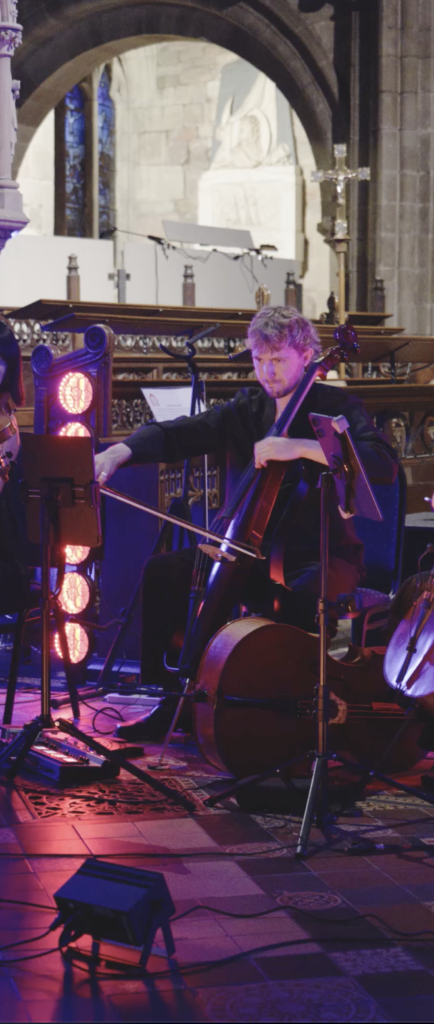 Josh playing Electric Cello