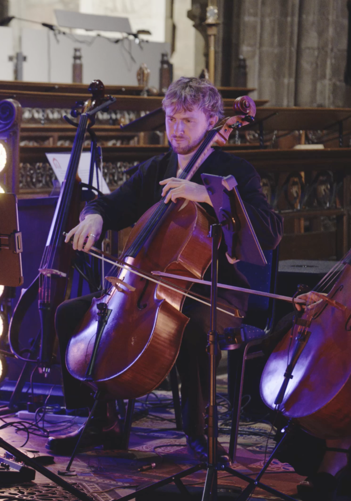 Josh playing Cello